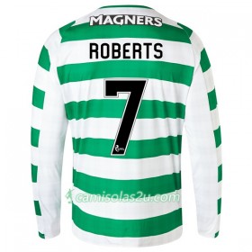 Camisolas de Futebol Celtic Roberts 7 Equipamento Principal 2018/19 Manga Comprida